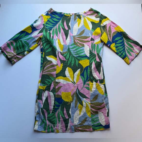 Boden Multicolor Abstract Pattern Dress ๐๐๏ธ๐ 100% LINEN โ
๐ - Picture 2 of 16